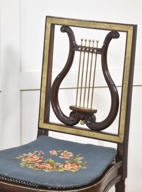 PAIR OF MAHOGANY SIDE CHAIRS - ADDITIONAL PHOTO 1