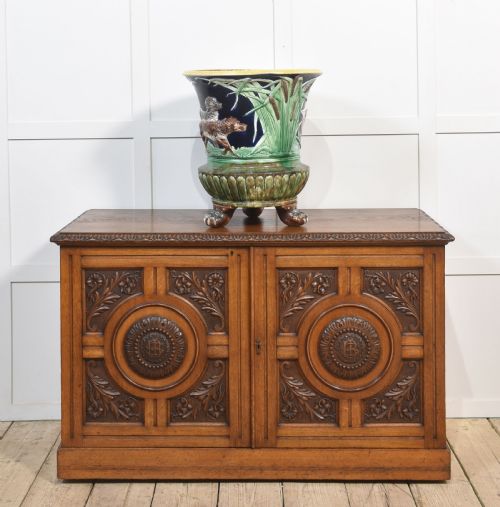 MAJOLICA JARDINIERE BY THOMAS FORRESTER - ADDITIONAL PHOTO 1
