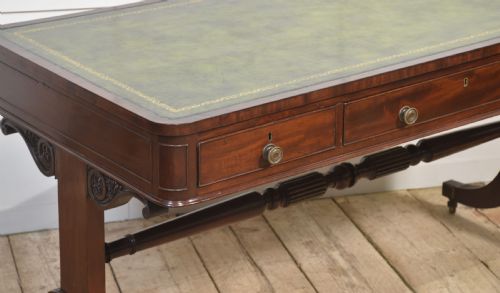 REGENCY MAHOGANY LIBRARY TABLE - ADDITIONAL PHOTO 2