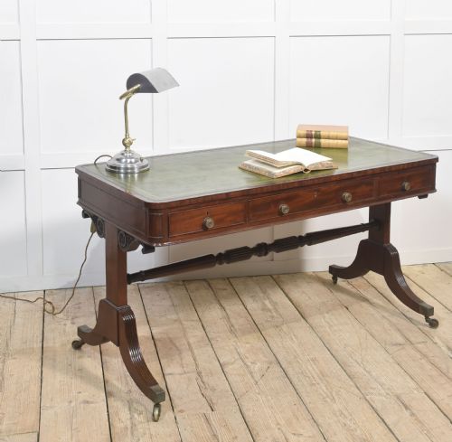 REGENCY MAHOGANY LIBRARY TABLE - ADDITIONAL PHOTO 4
