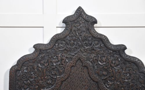 PAIR OF 19TH CENTURY CARVED CEREMONIAL ARMCHAIRS - ADDITIONAL PHOTO 6