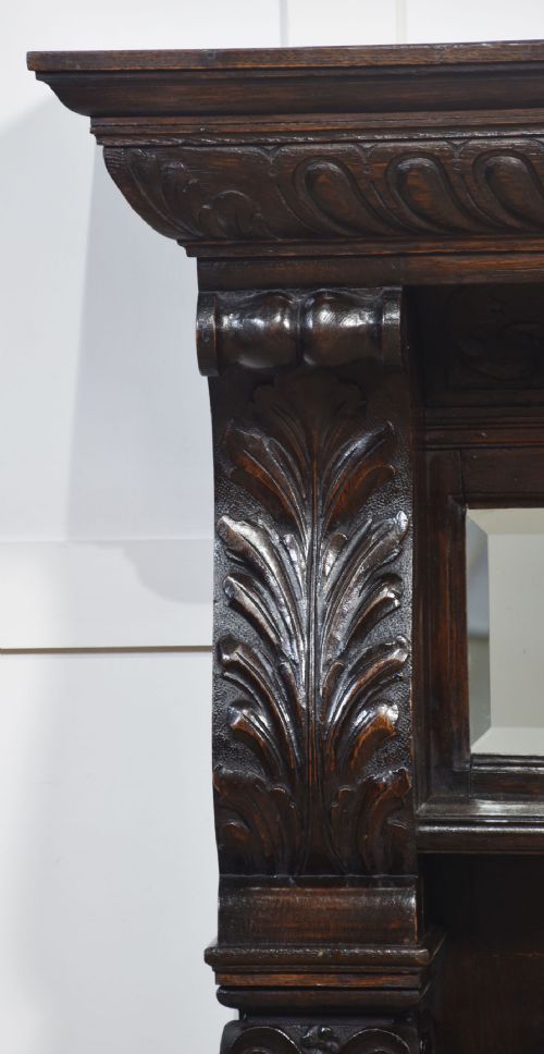 CARVED OAK FIRE SURROUND - ADDITIONAL PHOTO 3