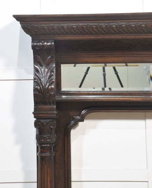 CARVED OAK FIRE SURROUND - ADDITIONAL PHOTO 6