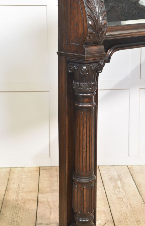 CARVED OAK FIRE SURROUND - ADDITIONAL PHOTO 11