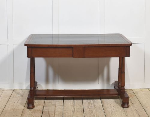 MAHOGANY TWO DRAWER WRITING TABLE - ADDITIONAL PHOTO 7