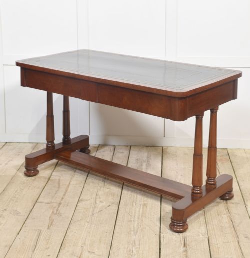 MAHOGANY TWO DRAWER WRITING TABLE - ADDITIONAL PHOTO 8