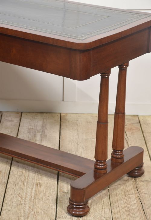 MAHOGANY TWO DRAWER WRITING TABLE - ADDITIONAL PHOTO 9