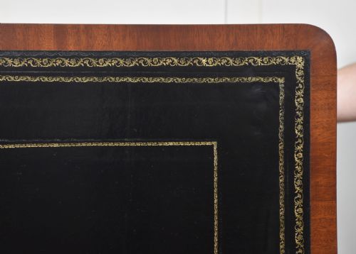 MAHOGANY TWO DRAWER WRITING TABLE - ADDITIONAL PHOTO 13