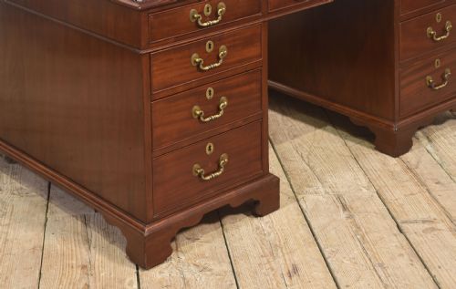 MAHOGANY PARTNERS DESK - ADDITIONAL PHOTO 2