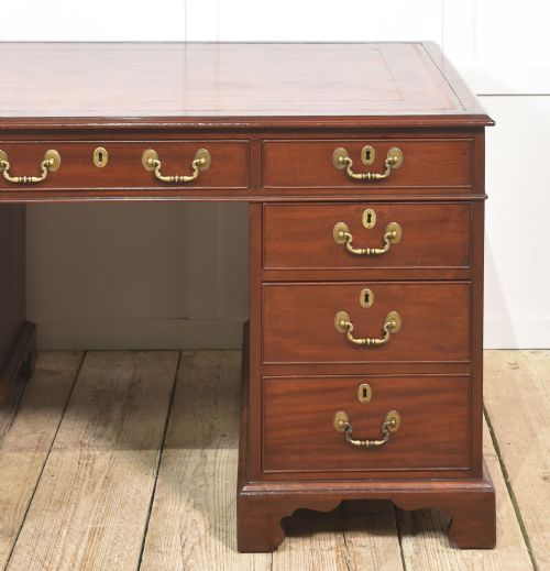 MAHOGANY PARTNERS DESK - ADDITIONAL PHOTO 8