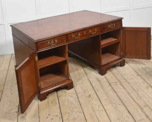 MAHOGANY PARTNERS DESK - ADDITIONAL PHOTO 11