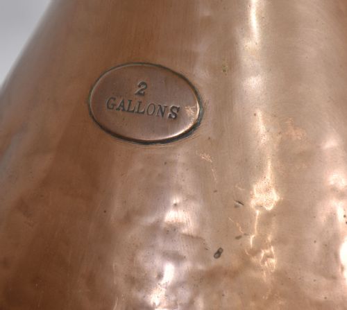 19TH CENTURY COPPER HAYSTACK TWO GALLON MEASURE - ADDITIONAL PHOTO 6