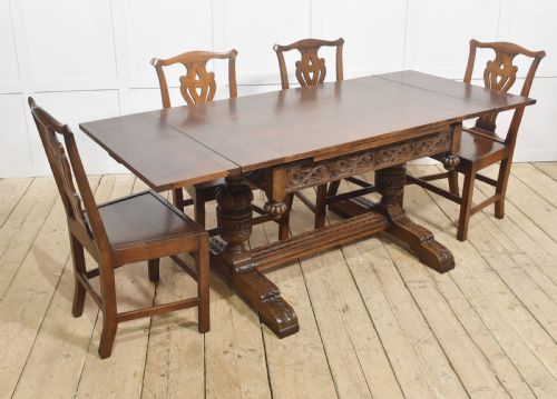 OAK DRAWLEAF REFECTORY TABLE - ADDITIONAL PHOTO 6