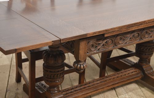 OAK DRAWLEAF REFECTORY TABLE - ADDITIONAL PHOTO 7