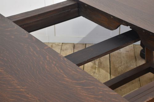 OAK EXTENDING DINING TABLE BY MAPLE AND CO - ADDITIONAL PHOTO 7