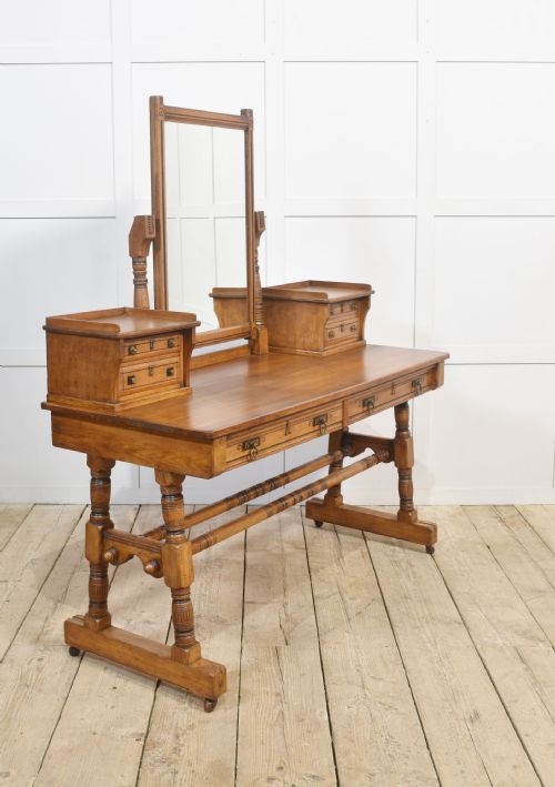 SET OF ASTHETIC MOVEMENT BEDROOM TABLES - ADDITIONAL PHOTO 10