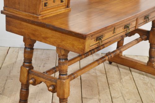 SET OF ASTHETIC MOVEMENT BEDROOM TABLES - ADDITIONAL PHOTO 12