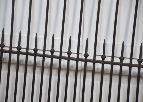 PAIR OF 19TH CENTURY CAST AND WROUGHT IRON GATES - ADDITIONAL PHOTO 2