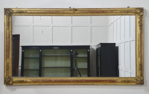 LARGE 19TH CENTURY GILTWOOD WALL MIRROR - ADDITIONAL PHOTO 4
