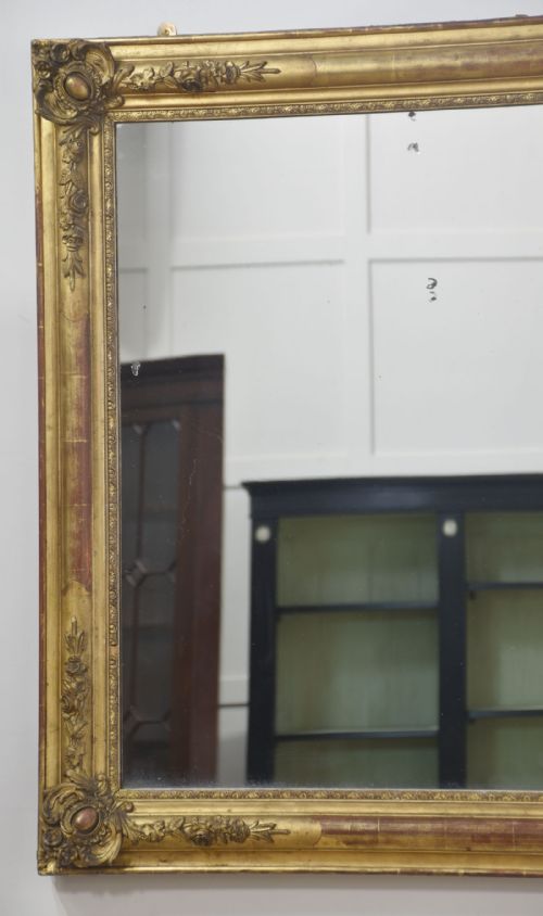 LARGE 19TH CENTURY GILTWOOD WALL MIRROR - ADDITIONAL PHOTO 9