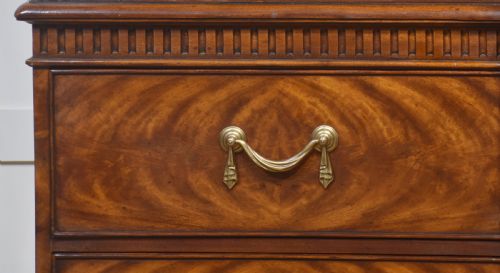GEORGE III STYLE MAHOGANY BREAKFRONT LIBRARY BOOKCASE - ADDITIONAL PHOTO 11