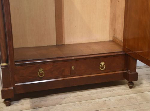 EMPIRE STYLE MAHOGANY TWO DOOR WARDROBE - ADDITIONAL PHOTO 8