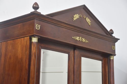 EMPIRE STYLE MAHOGANY TWO DOOR WARDROBE - ADDITIONAL PHOTO 12