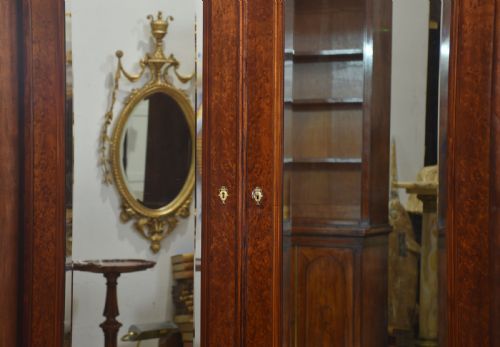 EMPIRE STYLE MAHOGANY TWO DOOR WARDROBE - ADDITIONAL PHOTO 16