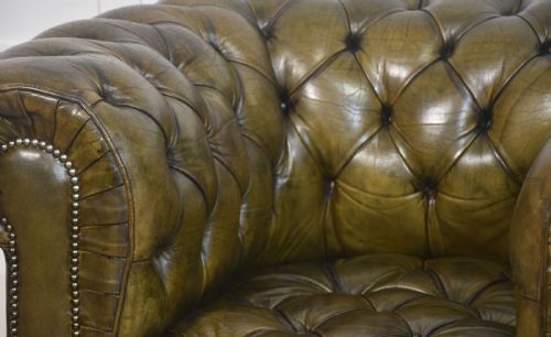 LEATHER CHESTERFIELD CLUB CHAIR - ADDITIONAL PHOTO 6