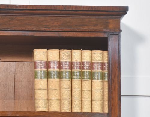 19TH CENTURY ROSEWOD OPEN BOOKCASE - ADDITIONAL PHOTO 3