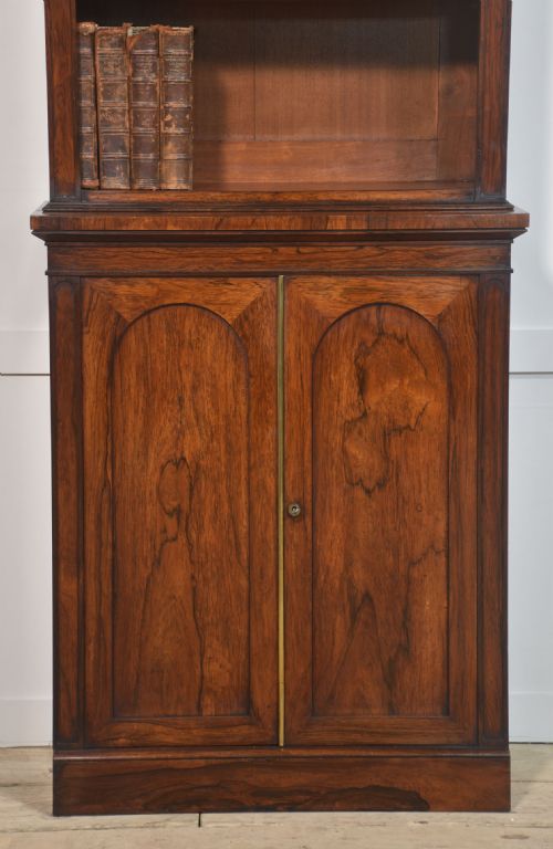 19TH CENTURY ROSEWOD OPEN BOOKCASE - ADDITIONAL PHOTO 6