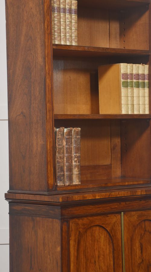 19TH CENTURY ROSEWOD OPEN BOOKCASE - ADDITIONAL PHOTO 7