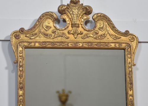 CARVED GILTWOOD WALL MIRROR - ADDITIONAL PHOTO 4