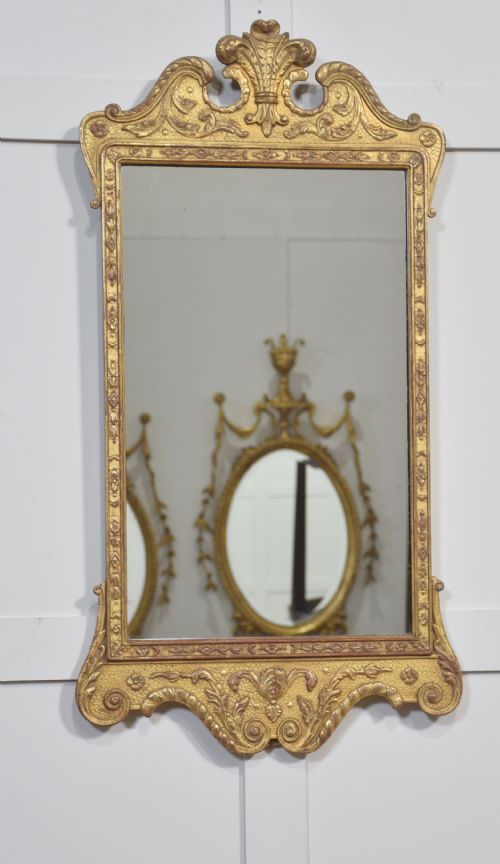 CARVED GILTWOOD WALL MIRROR - ADDITIONAL PHOTO 5