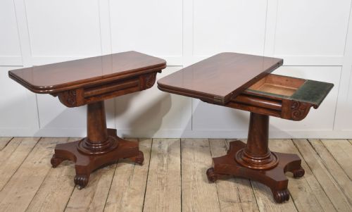 PAIR OF MAHOGANY TEA TABLES - ADDITIONAL PHOTO 10