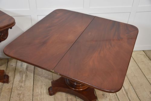 PAIR OF MAHOGANY TEA TABLES - ADDITIONAL PHOTO 12