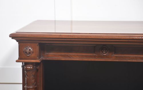 MAHOGANY OPEN BOOKCASE - ADDITIONAL PHOTO 1