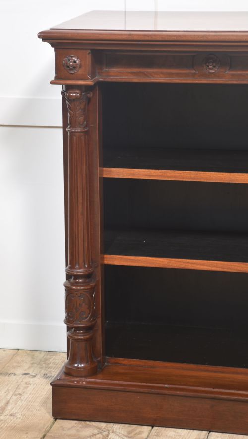 MAHOGANY OPEN BOOKCASE - ADDITIONAL PHOTO 2