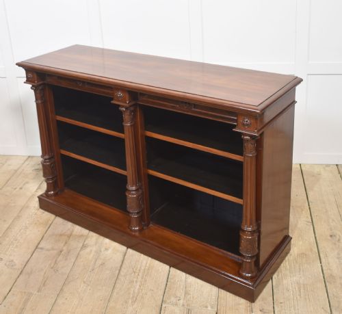 MAHOGANY OPEN BOOKCASE - ADDITIONAL PHOTO 6