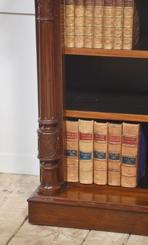 MAHOGANY OPEN BOOKCASE - ADDITIONAL PHOTO 10