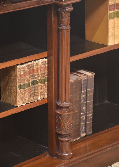 MAHOGANY OPEN BOOKCASE - ADDITIONAL PHOTO 12