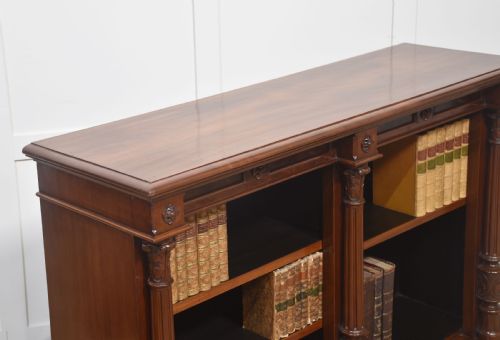 MAHOGANY OPEN BOOKCASE - ADDITIONAL PHOTO 13