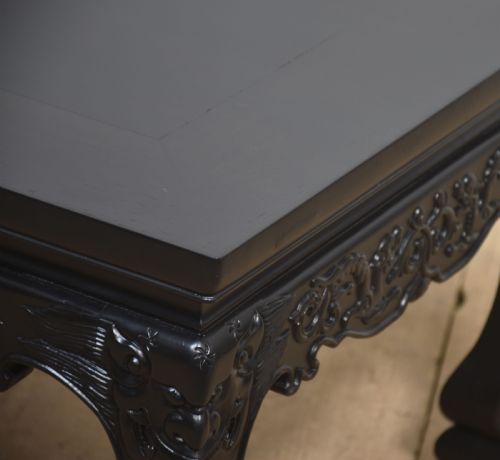 CHINESE EBONISED LOW COFFEE TABLE - ADDITIONAL PHOTO 2