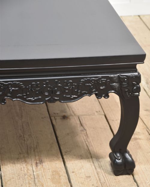 CHINESE EBONISED LOW COFFEE TABLE - ADDITIONAL PHOTO 6