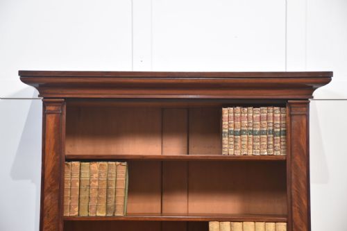 19THCENTURY MAHOGANY OPEN BOOKCASE - ADDITIONAL PHOTO 2