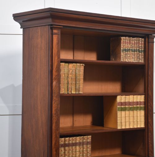 19THCENTURY MAHOGANY OPEN BOOKCASE - ADDITIONAL PHOTO 5