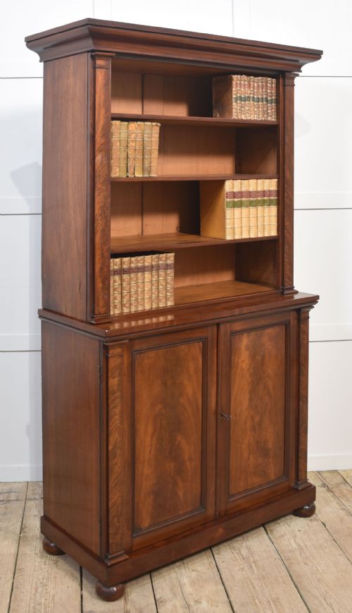 19THCENTURY MAHOGANY OPEN BOOKCASE - ADDITIONAL PHOTO 6