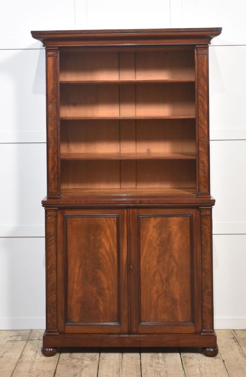 19THCENTURY MAHOGANY OPEN BOOKCASE - ADDITIONAL PHOTO 8