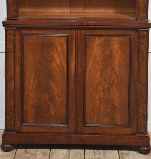 19THCENTURY MAHOGANY OPEN BOOKCASE - ADDITIONAL PHOTO 9