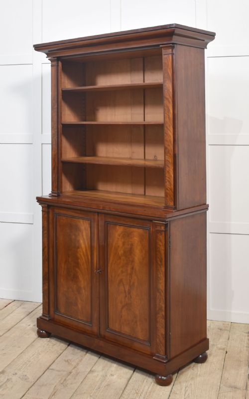 19THCENTURY MAHOGANY OPEN BOOKCASE - ADDITIONAL PHOTO 11